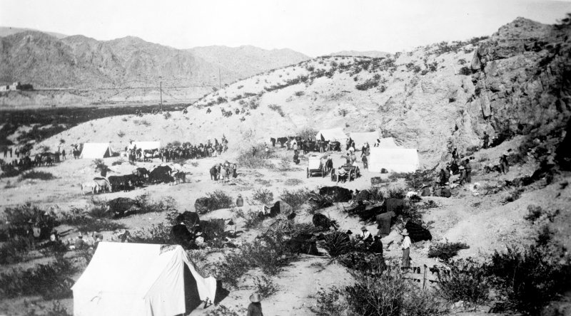 Campamento en Ciudad Juárez (Bain News Service, 1911)