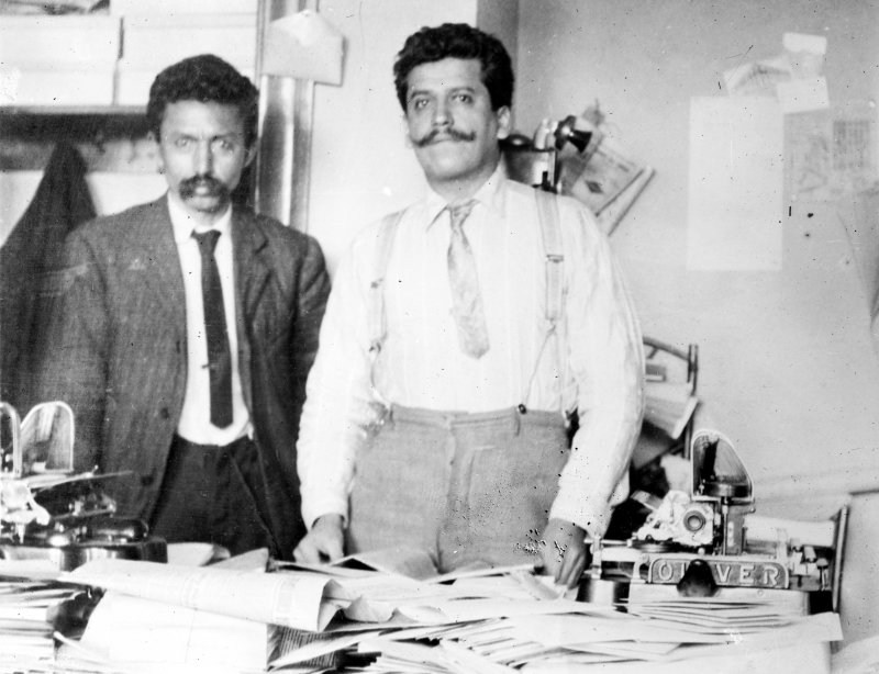Librado Rivera y Enrique Flores Magón (Bain News Service, c. 1910)