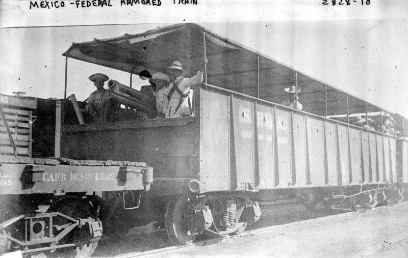 Tren armado del Ejército Federal (Bain News Service, c. 1913)