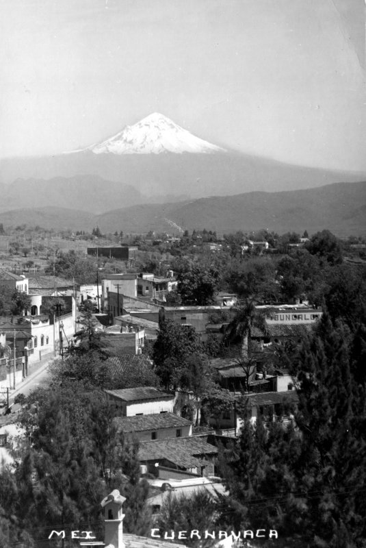 Vista del Popocatépetl desde Cuernavaca