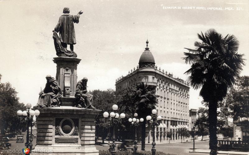 Monumento a Colón y Hotel Imperial