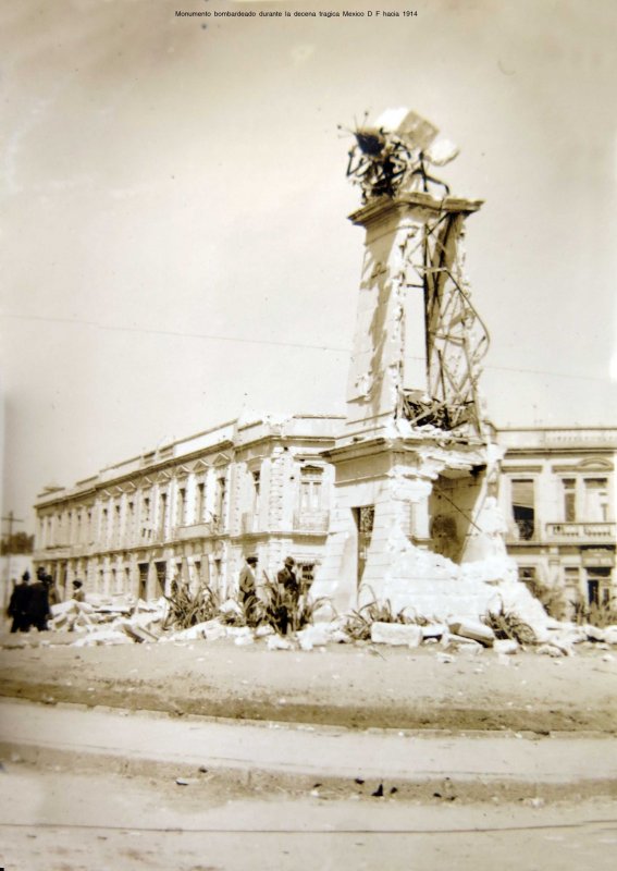 El Reloj Chino, bombardeado durante la Decena Trágica (1913)