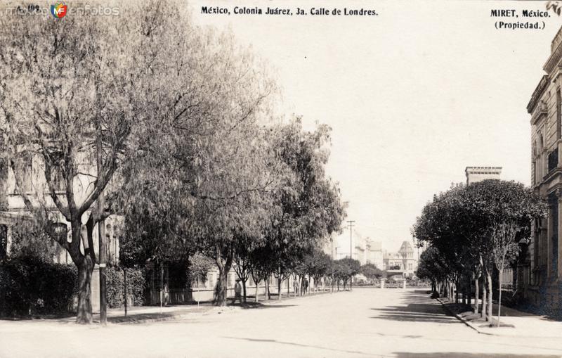 3a. Calle de Londres, en la colonia Juárez