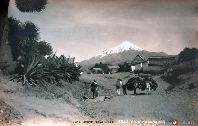 EL PICO O VOLCAN CITLALTEPETL Por el fotografo HUGO BREHME