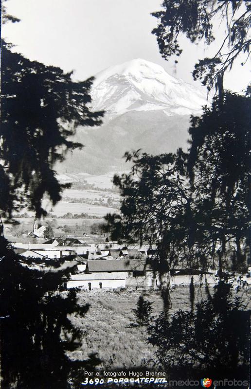 VOLCAN POPOCATEPETL Por el fotografo Hugo Brehme