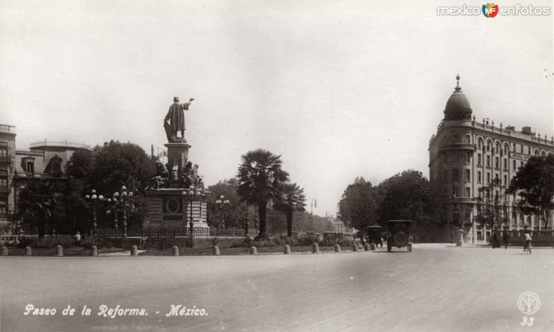 Paseo de la Reforma: Glorieta Colón y Hotel Imperial