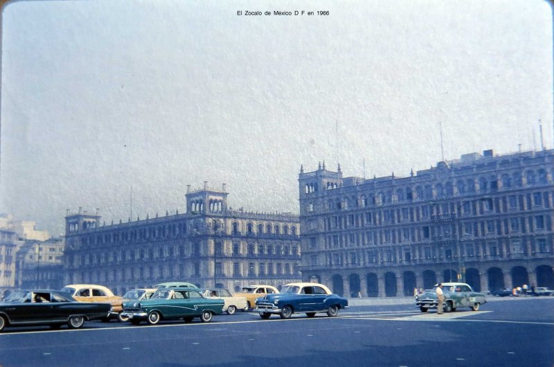 El Zocalo de Mexico D F en 1966