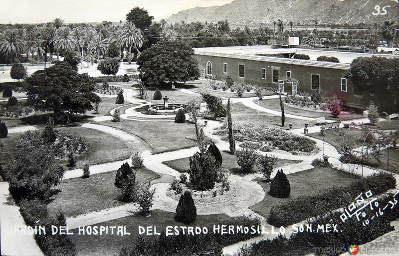 JARDIN DEL HOSPITAL DEL ESTADO el 16 de Octubre de 1935