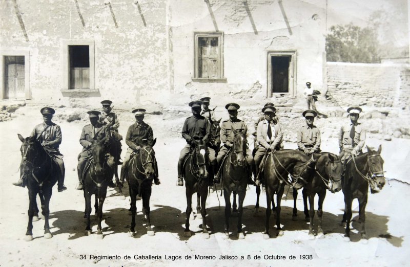 34 Regimiento de Caballeria Lagos de Moreno Jalisco a 8 de Octubre de 1938