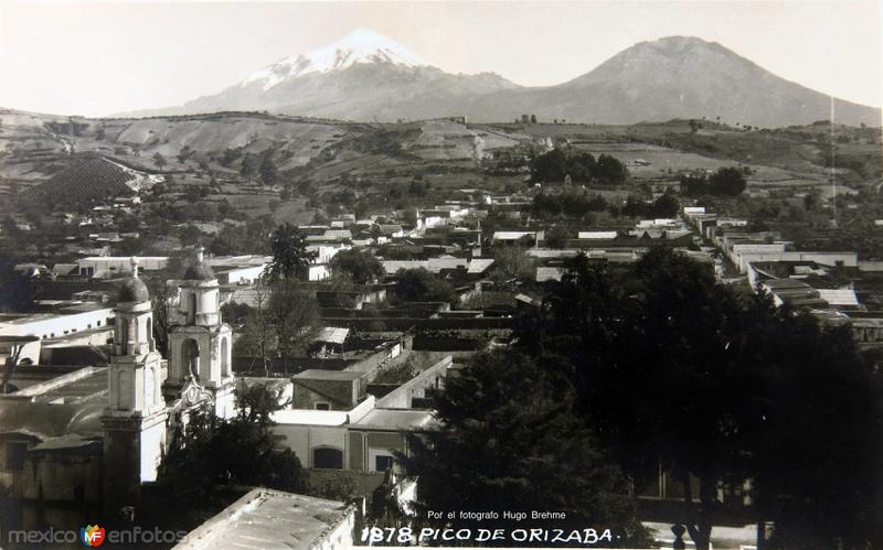 EL PICO DE ORIZABA Por el fotografo Hugo Brehme