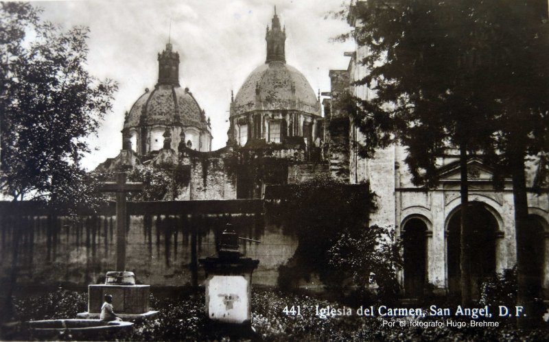 IGLESIA DE EL CARMEN DE SAN ANGEL Por el fotografo Hugo Brehme