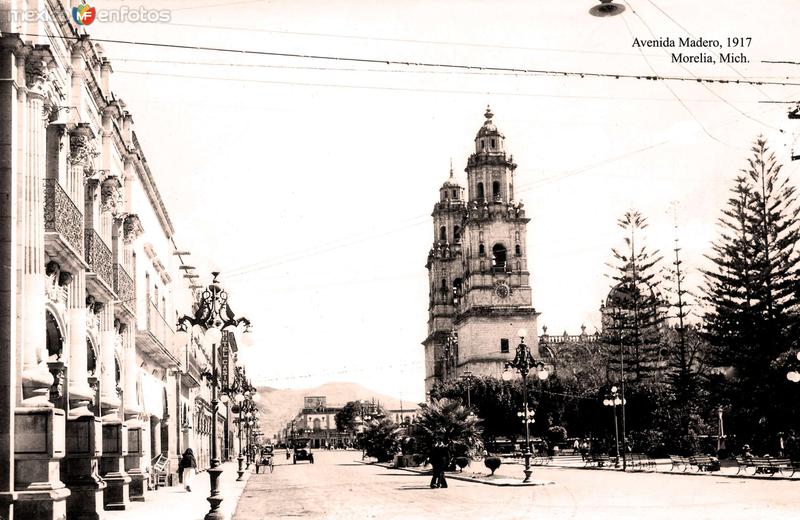 Morelia, Avenida Madero, 1917