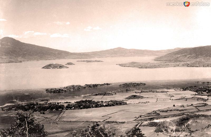 Pátzcuaro, vista panorámica del lago y sus alrededores