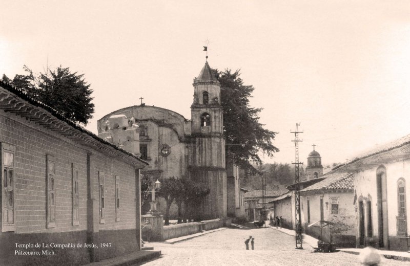 Pátzcuaro, Templo de la Compañía, 1947