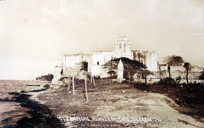 RUINAS DE EL CONVENTO DE SAN FRANCISCO Por el fotografo Hugo Brehme