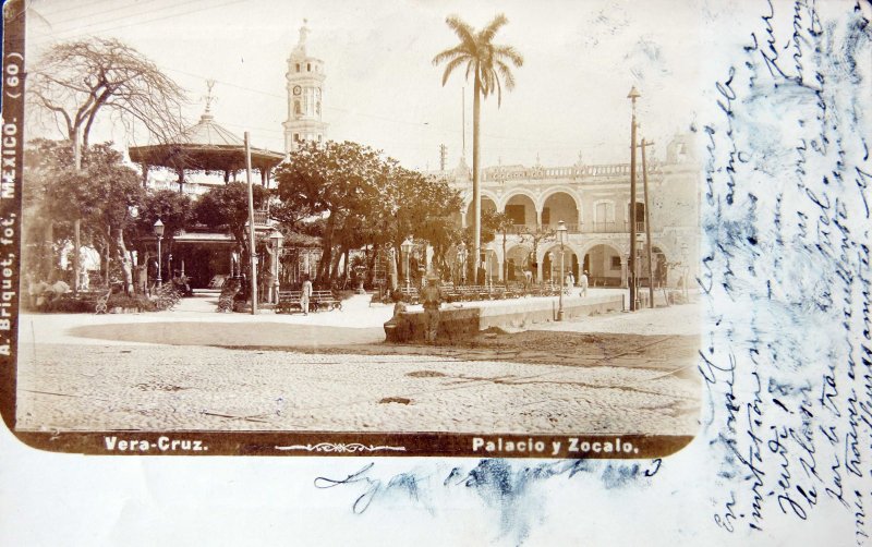 PALACIO Y ZOCALO por el fotografo Abel Briquet