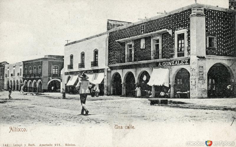 Una calle de Atlixco