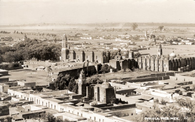 Vista panorámica de Cholula