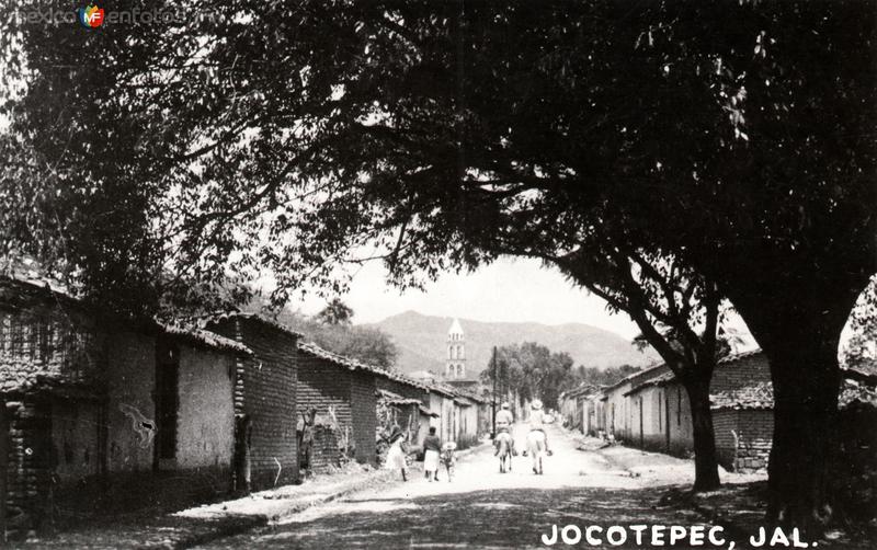 Una calle en Jocotepec