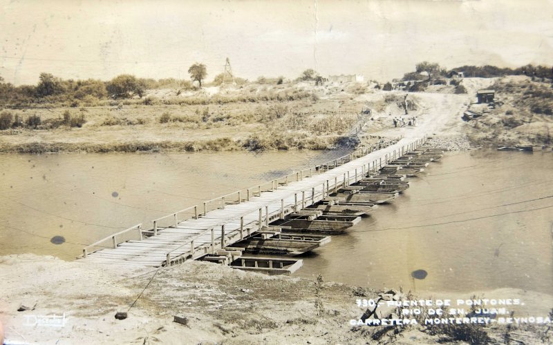 Puente de Pontones en el rio San Juan
