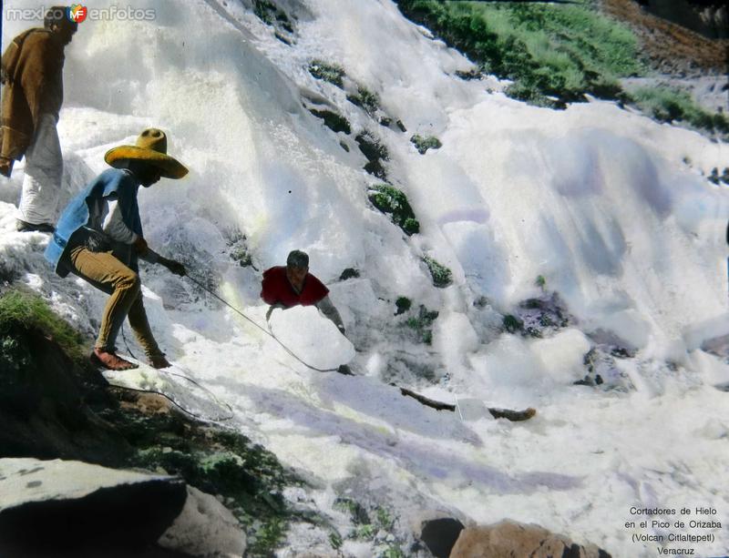 Cortadores de Hielo en el Pico de Orizaba (Volcan Citlaltepetl) Veracruz