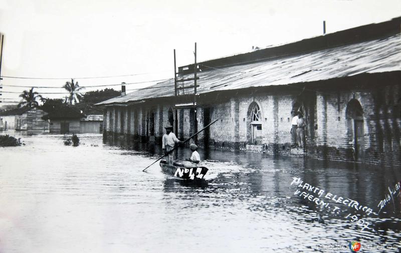 Inundacion en la Planta Electrica acaecido en el ano de 1927