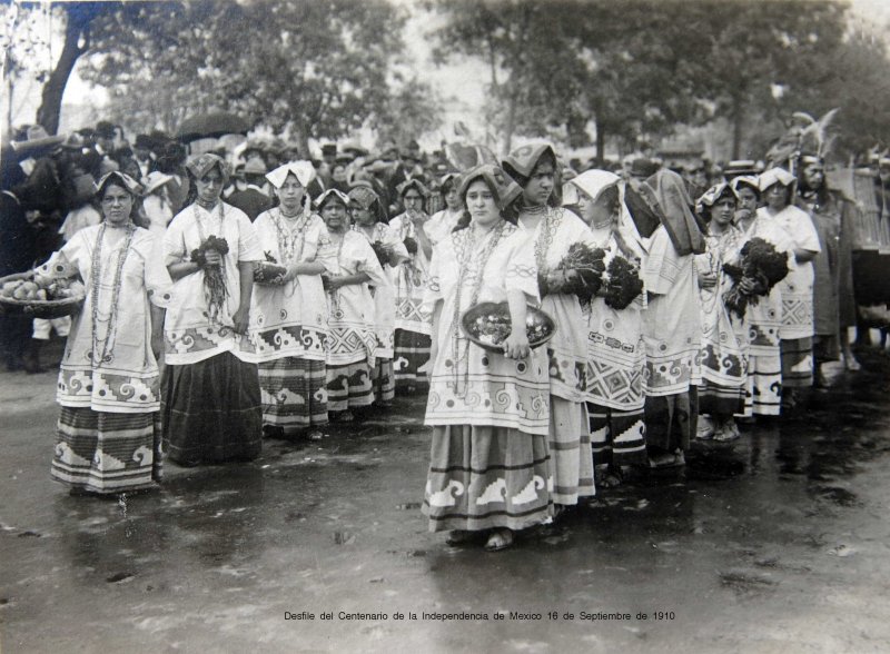 Desfile del Centenario de la Independencia de Mexico 16 de Septiembre de 1910