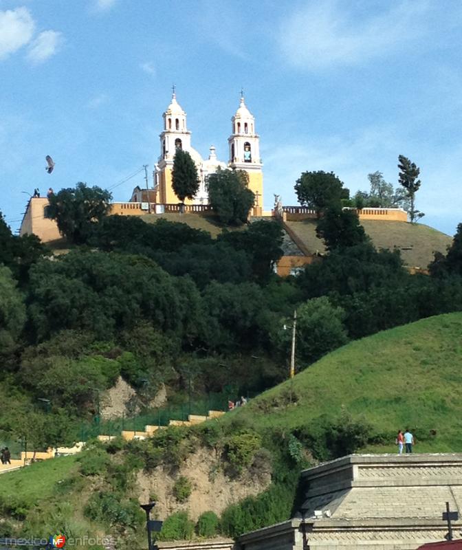 Templo de los Remedios y pirámide de Cholula. Agosto/2015