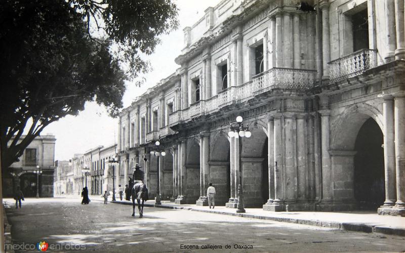 Escena callejera de Oaxaca