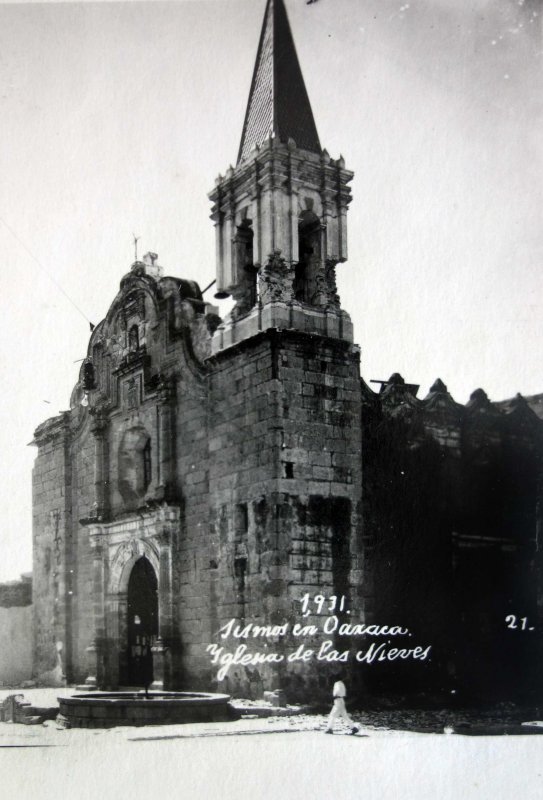Sismo acaecido en 1931 Iglesia de Las Nieves