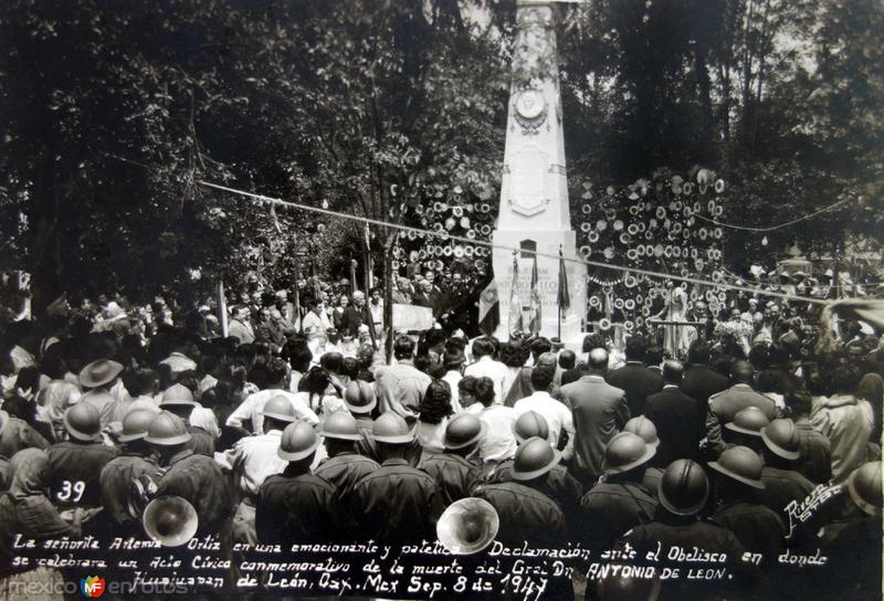 Evento civico conmemorativo Fechada el dia 8 de Septiembre de 1947