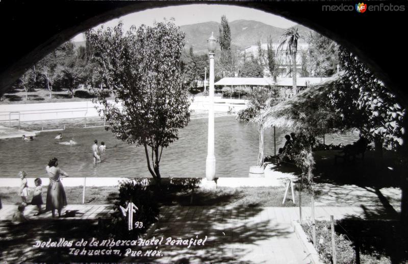 Detalle de la Alberca del Hotel Penafiel - Tehuacán, Puebla  (MX14707522632997)