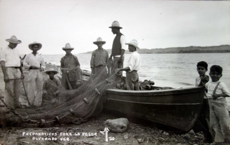 Preparativos para la Pesca.