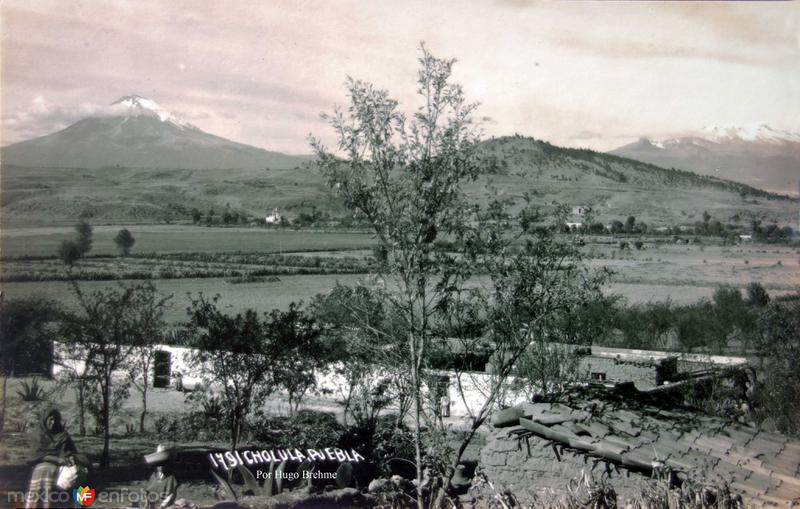 Panorama de los Volcanes Por el fotografo Hugo Brehme