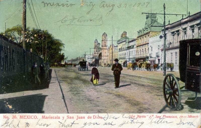 Calle de la Mariscala y templo de San Juan de Dios