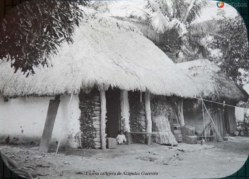 Escena callejera de Acapulco Guerrero.