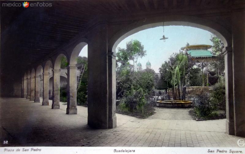 La Plaza de San Pedro Circa 1910 por el editor Juan Kaiser