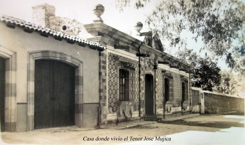 Casa donde vivio el Tenor Jose Mujica.