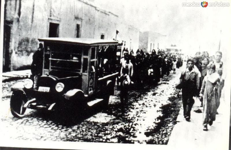 cortejo fúnebre Salamanca Guanajuato años 30