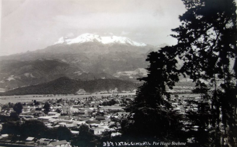 Volcan Ixtaccihuatl Por el fotografo Hugo Brehme.