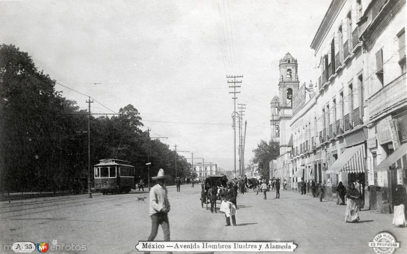 Avenida Hombres Ilustres y Alameda Central