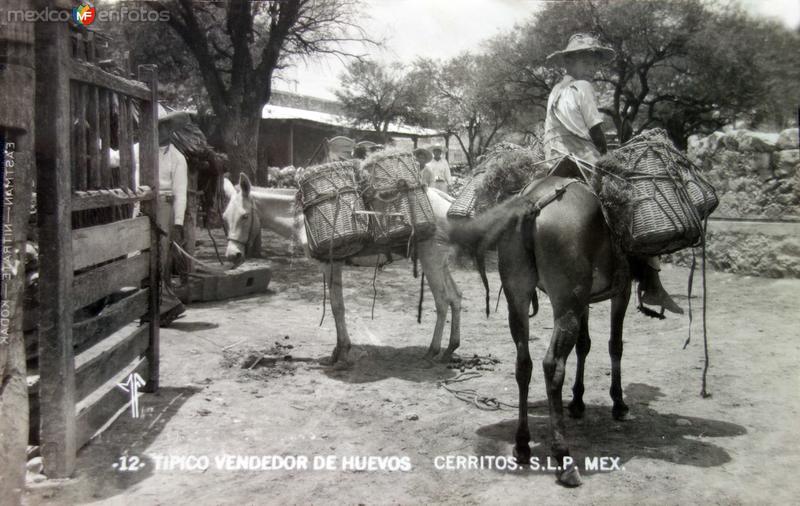 Tipos Mexicanos vendedor de huevos.