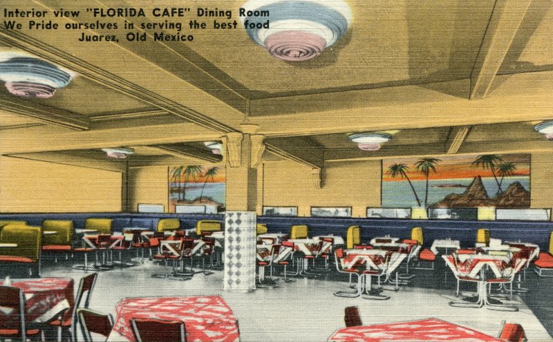Interior del Florida Bar & Cafe (Avenida Juárez No. 300)