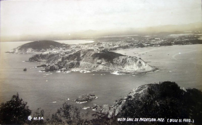 Vista general desde el faro Mazatlan Sinaloa.