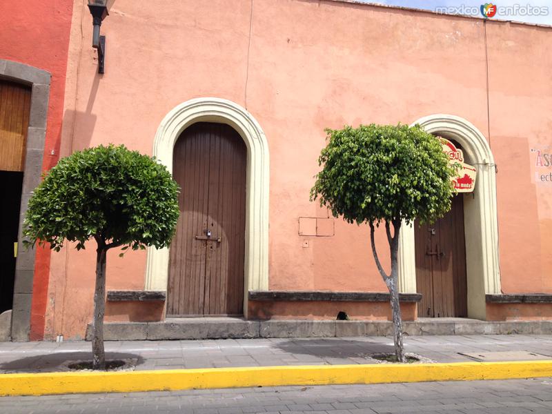 Calles de Tlaxcala, arquitectura. Julio/2017