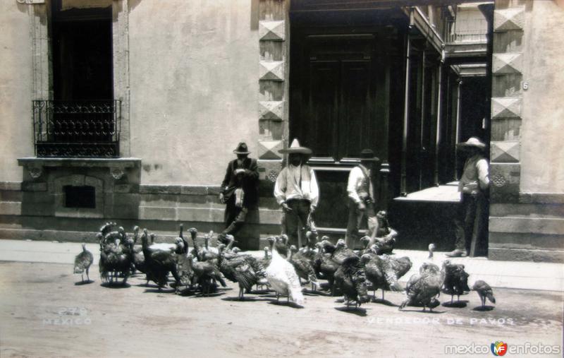 Tipos Mexicanos Vendedor de pavos .