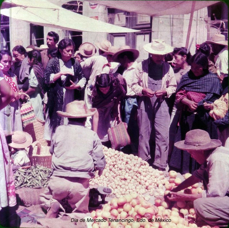 Dia de Mercado Tenancingo, Edo. de México 1956