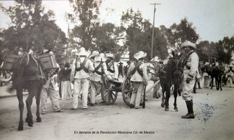 En tiempos de la Revolucion Mexicana Cd. de Mexico ( Enviada el 18 de Diciembre de 1914 ).