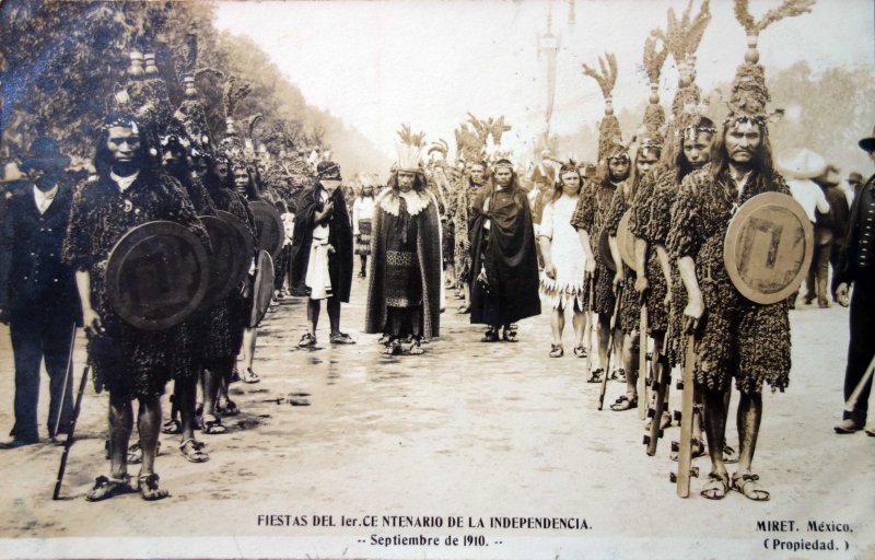 Fiestas del Primer centenario de la Independencia de Mexico 16 de Septiembre de 1910.