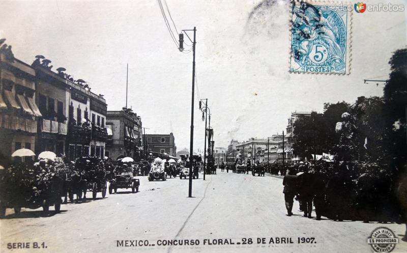 Concurso Froral 28 de Abril de 1907 por el fotografo Felix Miret.